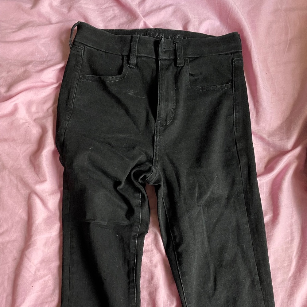 AEO Black denim jeggings  size 2